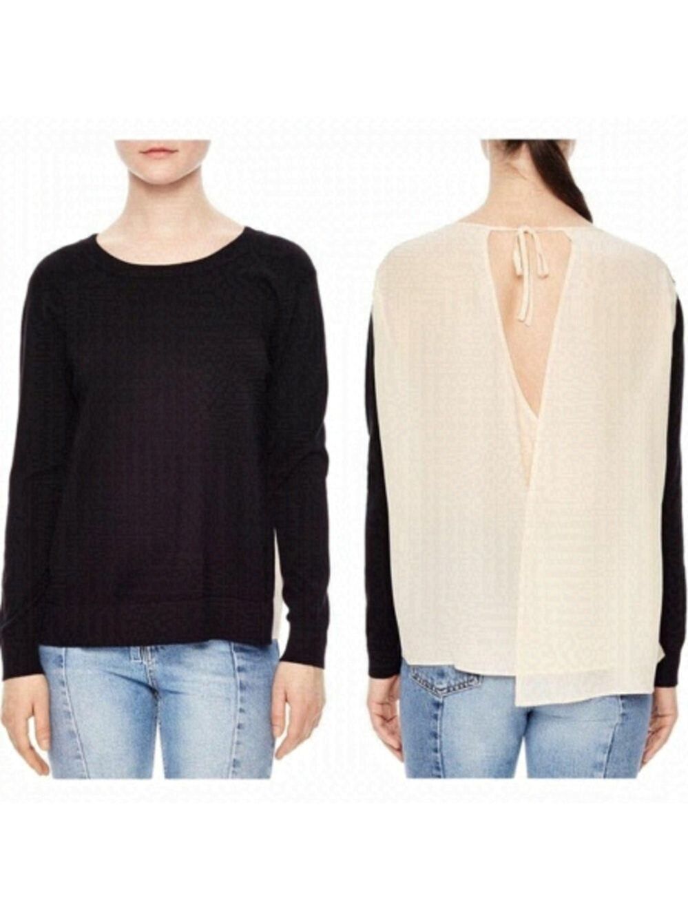 SANDRO paris | ipolit silk back sweater
